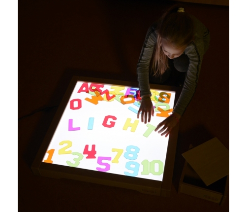 MASTERKIDZ Przezroczyste Cyfry i Litery 38 szt. Montessori