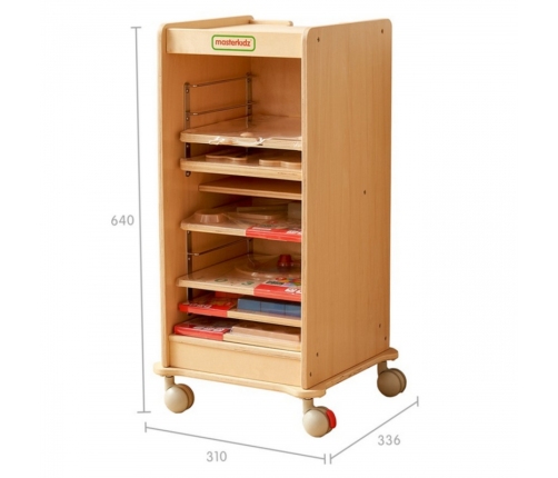 MASTERKIDZ Szafka Do Przechowywania Tabliczek Edukacyjnych