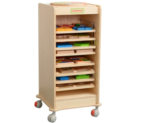 MASTERKIDZ Szafka Do Przechowywania Tabliczek Edukacyjnych