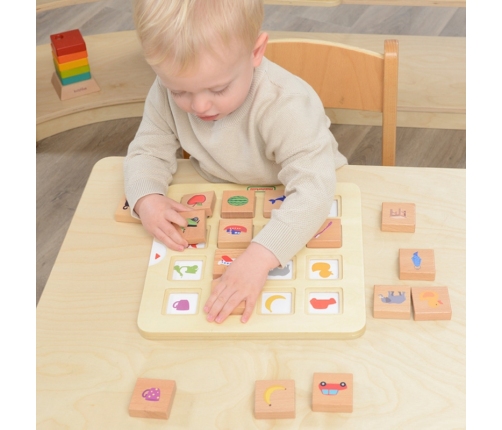 MASTERKIDZ Gra Dopasuj Cienie Łączenie w Pary Rozpoznawanie Przedmiotów Montessori