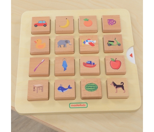 MASTERKIDZ Gra Dopasuj Cienie Łączenie w Pary Rozpoznawanie Przedmiotów Montessori