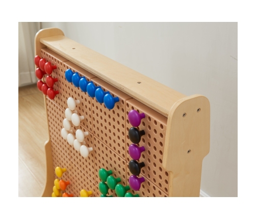 MASTERKIDZ Kolorowe Kołeczki Jumbo do Tablicy STEM 128 Szt. - 8 Kolorów