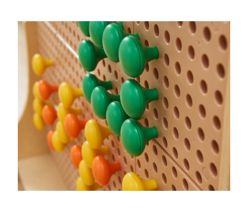 MASTERKIDZ Kolorowe Kołeczki Jumbo do Tablicy STEM 128 Szt. - 8 Kolorów