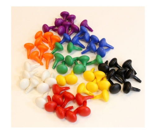 MASTERKIDZ Kolorowe Kołeczki Jumbo do Tablicy STEM 128 Szt. - 8 Kolorów