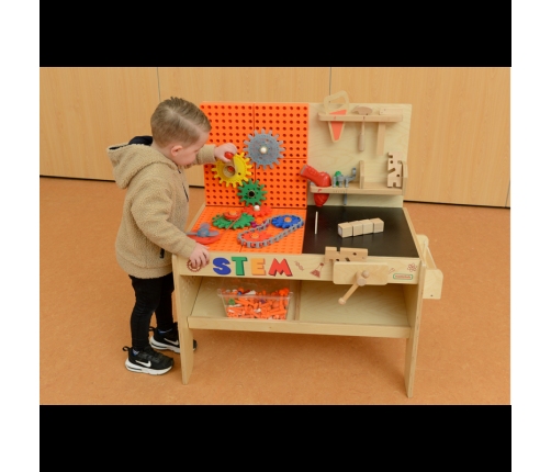 MASTERKIDZ Drewniany Warsztat XXL Montessori STEM z Narzędziami