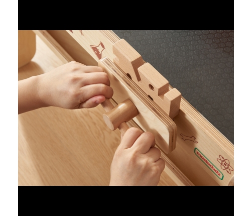 MASTERKIDZ Drewniany Warsztat XXL Montessori STEM z Narzędziami