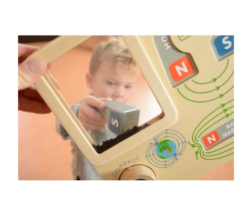 MASTERKIDZ Zabawa Magnetyczna Tablica Edukacyjna Kompas Montessori