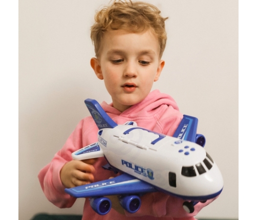 WOOPIE Interaktywy Samolot Rozkładany Policja Funkcja Pary Wodnej