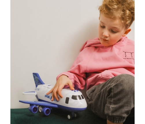 WOOPIE Interaktywy Samolot Rozkładany Policja Funkcja Pary Wodnej