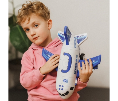 WOOPIE Interaktywy Samolot Rozkładany Policja Funkcja Pary Wodnej