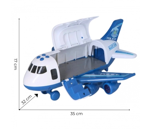 WOOPIE Interaktywy Samolot Rozkładany Policja Funkcja Pary Wodnej