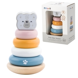 VIGA PolarB Drewniana Piramidka edukacyjna - Miś Polarny VIGA PolarB Drewniana Piramidka edukacyjna - Miś Polarny