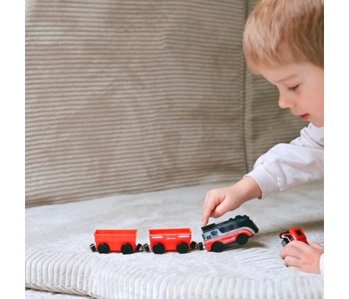 WOOPIE Lokomotywa Elektryczna Pociąg Wagony na Magnes