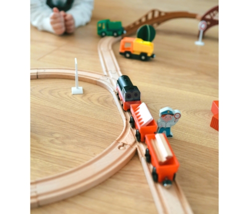 WOOPIE Lokomotywa Elektryczna Pociąg Wagony na Magnes