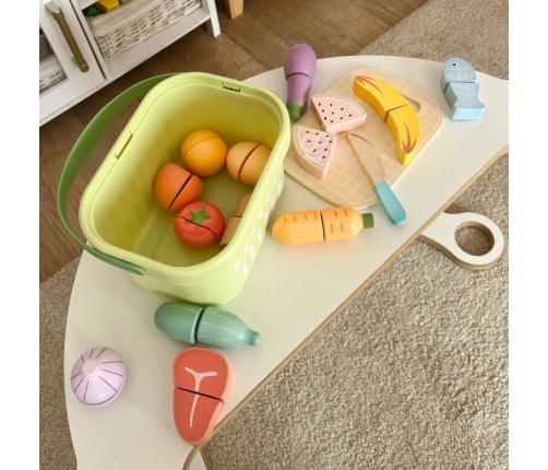 TOOKY TOY Drewniany Zestaw Żywność Warzywa Owoce