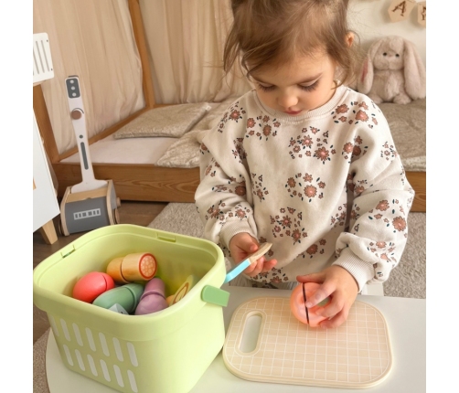 TOOKY TOY Drewniany Zestaw Żywność Warzywa Owoce