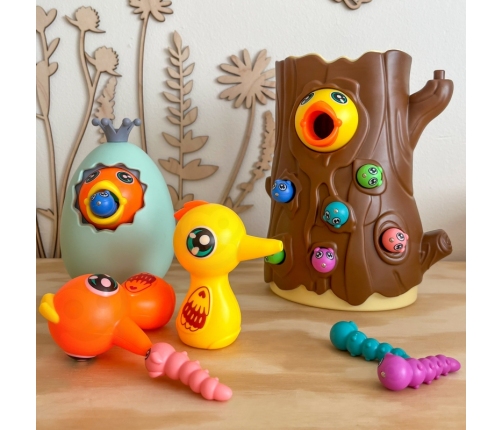 WOOPIE Gra Zręcznościowa Złap Robaczka + Skarbonka Wańka Wstańka Jajko