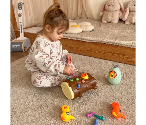 WOOPIE Gra Zręcznościowa Złap Robaczka + Skarbonka Wańka Wstańka Jajko