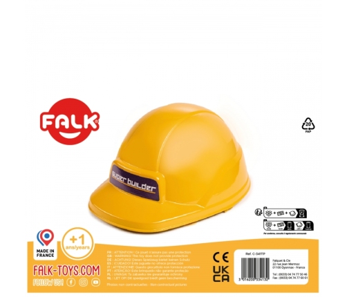 FALK Żółty Kask Class 3-7 Lat