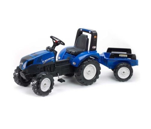 FALK Traktor na Pedały New Holland Duży z Przyczepką od 3 lat