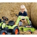 Traktors ar pedāļiem ar kausu un piekabi FALK CLAAS Farmer