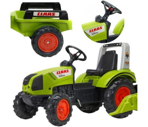 FALK Traktors ar pedāļiem ar piekabi