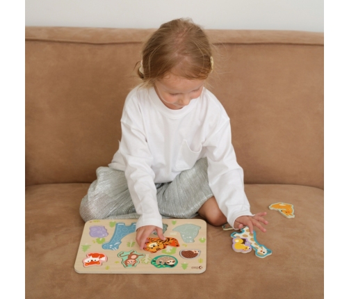 Classic World Drewniana Układanka Dopasuj Zwierzątka