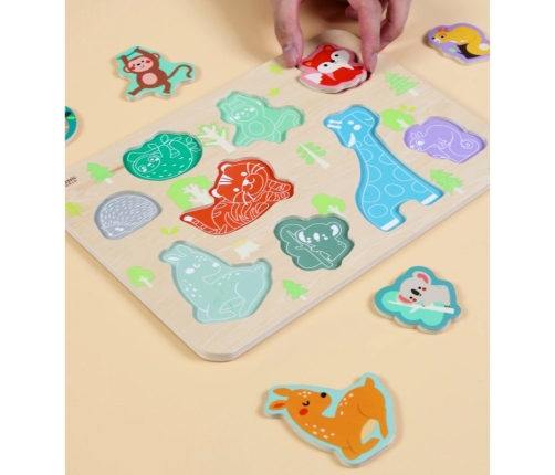 Classic World Drewniana Układanka Dopasuj Zwierzątka