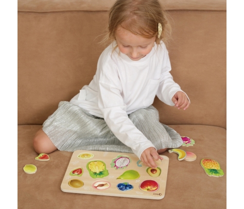 Classic World Drewniana Układanka Owoce