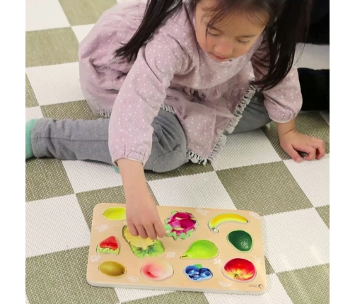 Classic World Drewniana Układanka Owoce