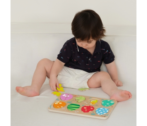 Classic World Drewniana Układanka Jajka Dinozaurów