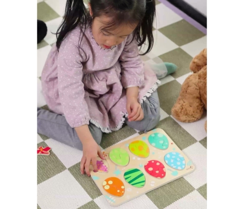 Classic World Drewniana Układanka Jajka Dinozaurów