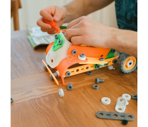 WOOPIE Zestaw Klocki Konstrukcyjne Pojazdy STEM 163 el.