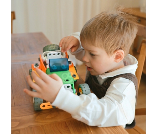 WOOPIE Zestaw Klocki Konstrukcyjne Pojazdy STEM 163 el.