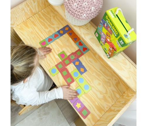 WOOPIE Gra Edukacyjna Transport Zwierzęta Puzzle Domino Montessori
