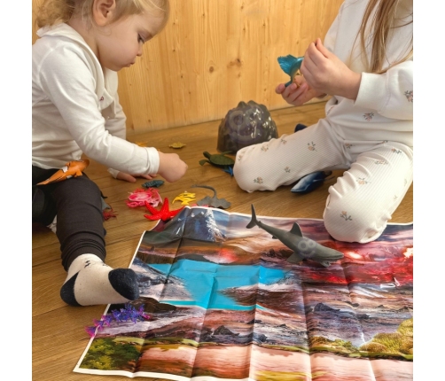 WOOPIE Zestaw Figurki Zwierzeta Morskie 33 el.