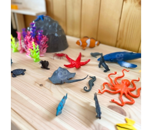 WOOPIE Zestaw Figurki Zwierzeta Morskie 33 el.