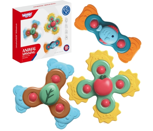 WOOPIE BABY Spiner Zabawka Sensoryczna Edukacyjna 3w1 Kolorowe