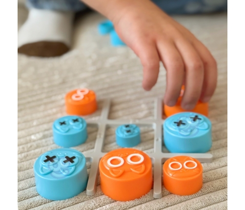 WOOPIE Przenośna Gra Logiczna Kółko i Krzyżyk Kotki w Pudełku