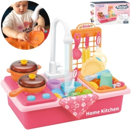 WOOPIE Zlewozmywak 2w1 Kuchnia dla Dzieci Różowa WOOPIE Zlewozmywak 2w1 Kuchnia dla Dzieci Różowa