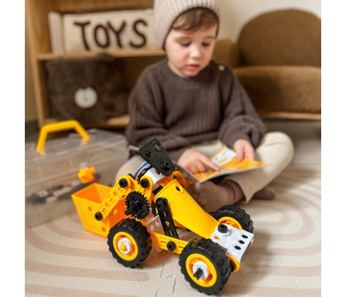 WOOPIE Pojazdy Zestaw Konstrukcyjny 8w1 Klocki STEAM