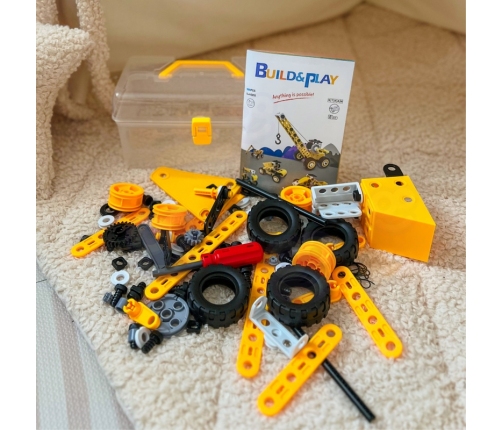 WOOPIE Pojazdy Zestaw Konstrukcyjny 8w1 Klocki STEAM