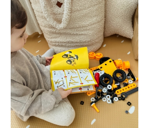 WOOPIE Pojazdy Zestaw Konstrukcyjny 8w1 Klocki STEAM