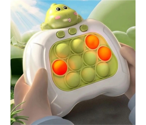 WOOPIE Gra POP IT Elektryczna Antystresowa Zręcznościowa Dinozaur Zielony Zestaw 24 szt.