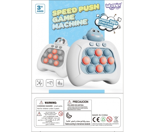 WOOPIE Gra POP IT Elektryczna Antystresowa Zręcznościowa Dinozaur Zielony Zestaw 24 szt.