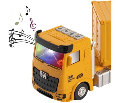 WOOPIE Samochód Ciężarowy 6w1 Zestaw Budowy Dźwig Resoraki Akcesoria