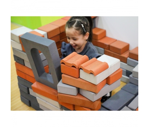 CLASSIC WORLD EDU Mega Klocki Konstrukcyjne Cegiełki EVA Miękkie do Budowania