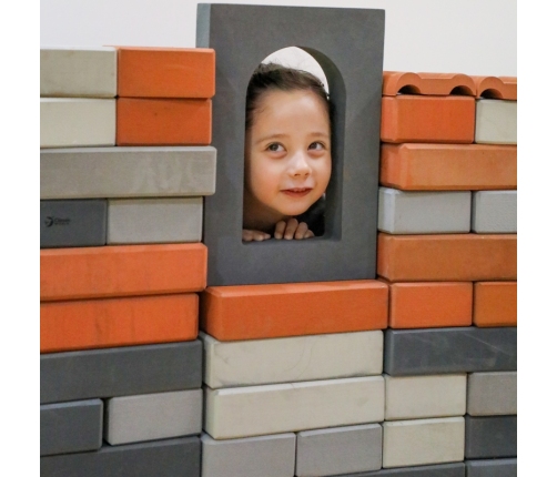 CLASSIC WORLD EDU Mega Klocki Konstrukcyjne Cegiełki EVA Miękkie do Budowania