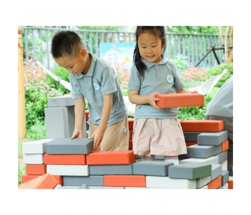 CLASSIC WORLD EDU Mega Klocki Konstrukcyjne Cegiełki EVA Miękkie do Budowania