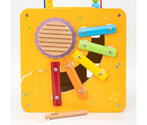 Viga Drewniana Kostka Edukacyjna 5w1